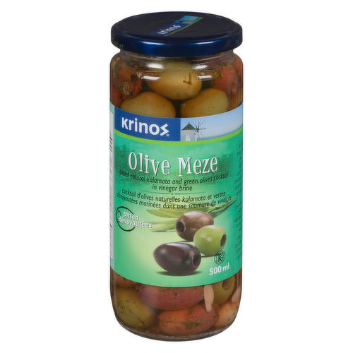 Krinos Olive Meze pitted 500ml