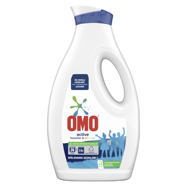 Omo Active Liquid Laundry Detergent white&color 1.69lt