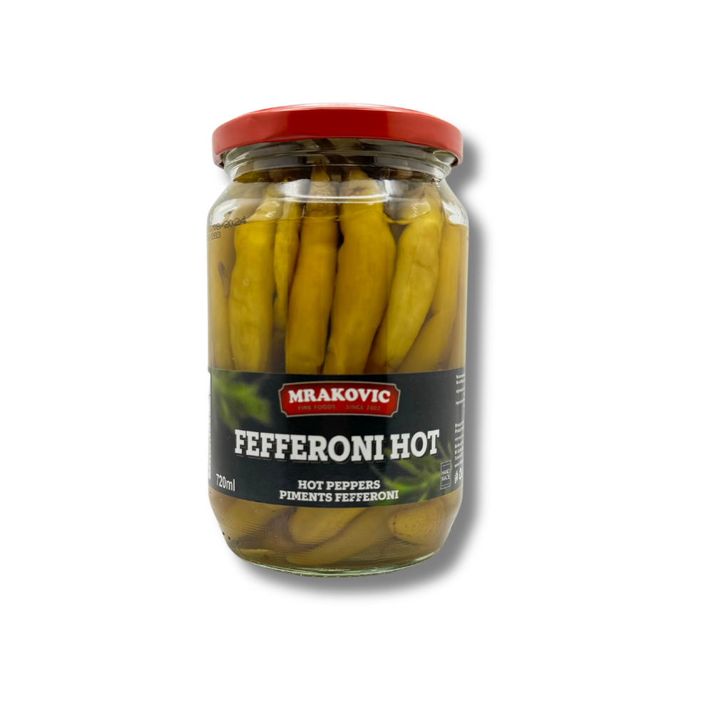 Mrakovic Fefferoni Pickled Hot Peppers 750ml