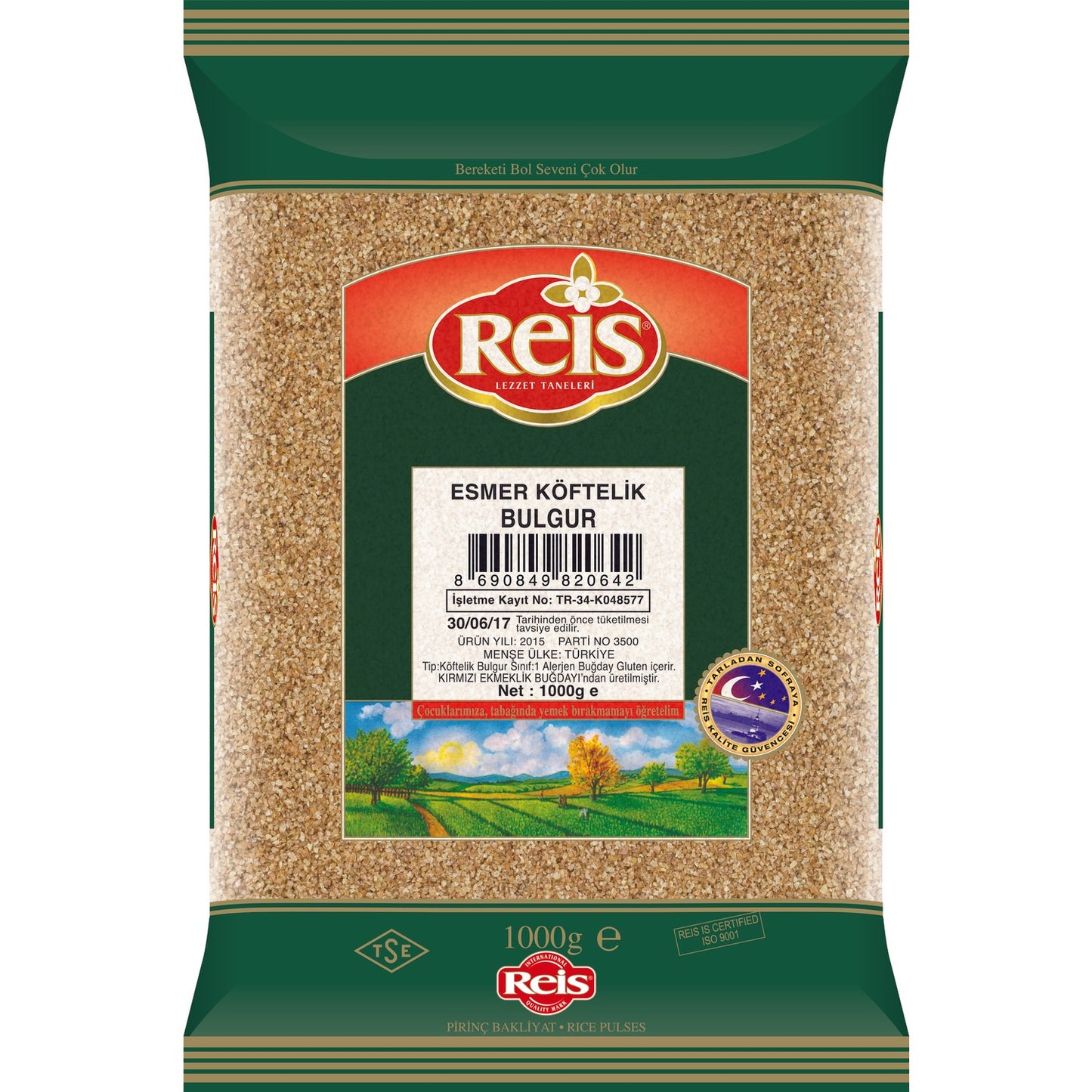 Reis Brown Fine Bulgur Cigkoftelik 1kg
