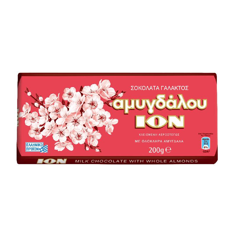 Ion Milk Chocolate with almonds 200g