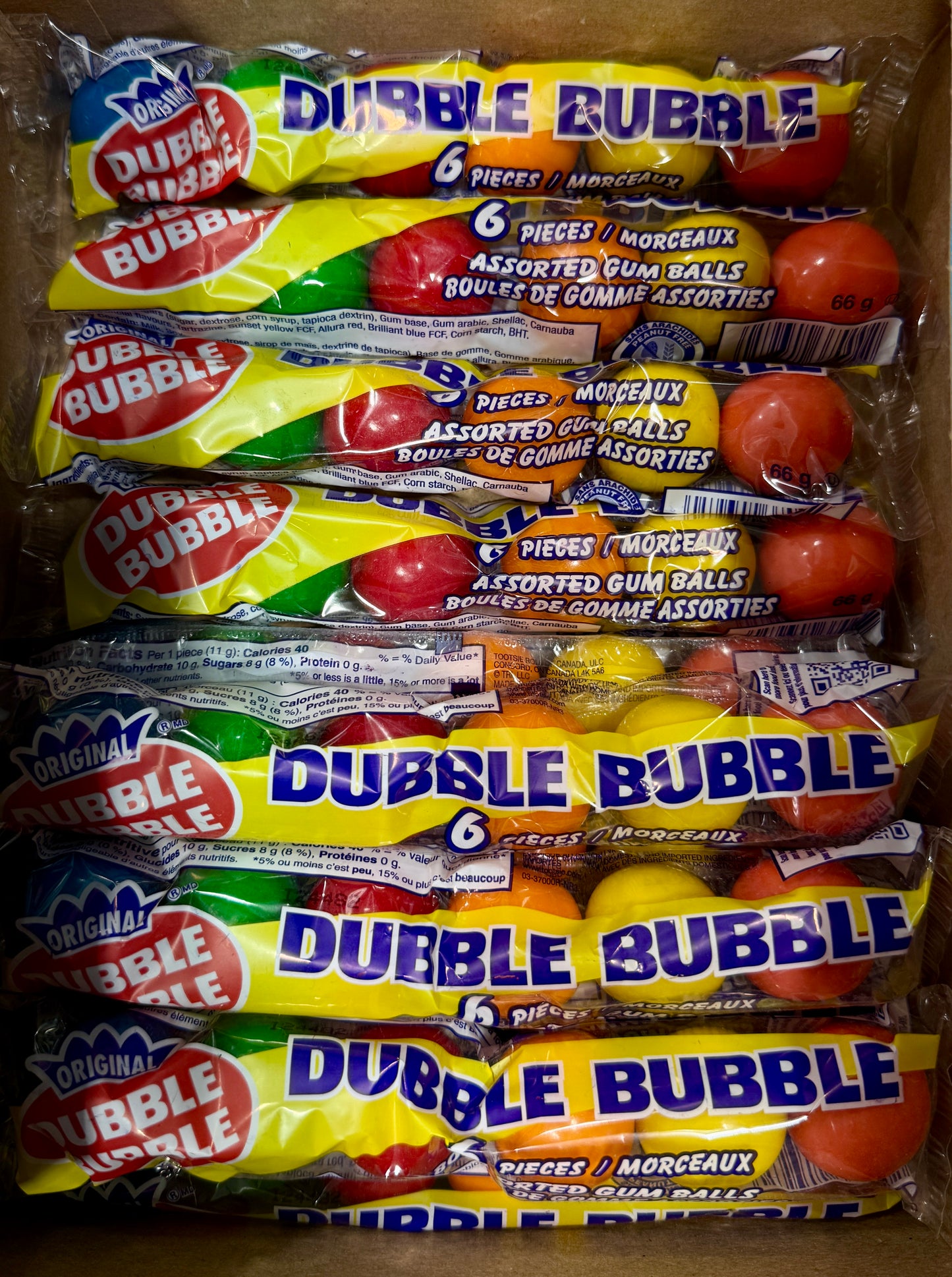 Dubble Bubble assorted gum balls 66g