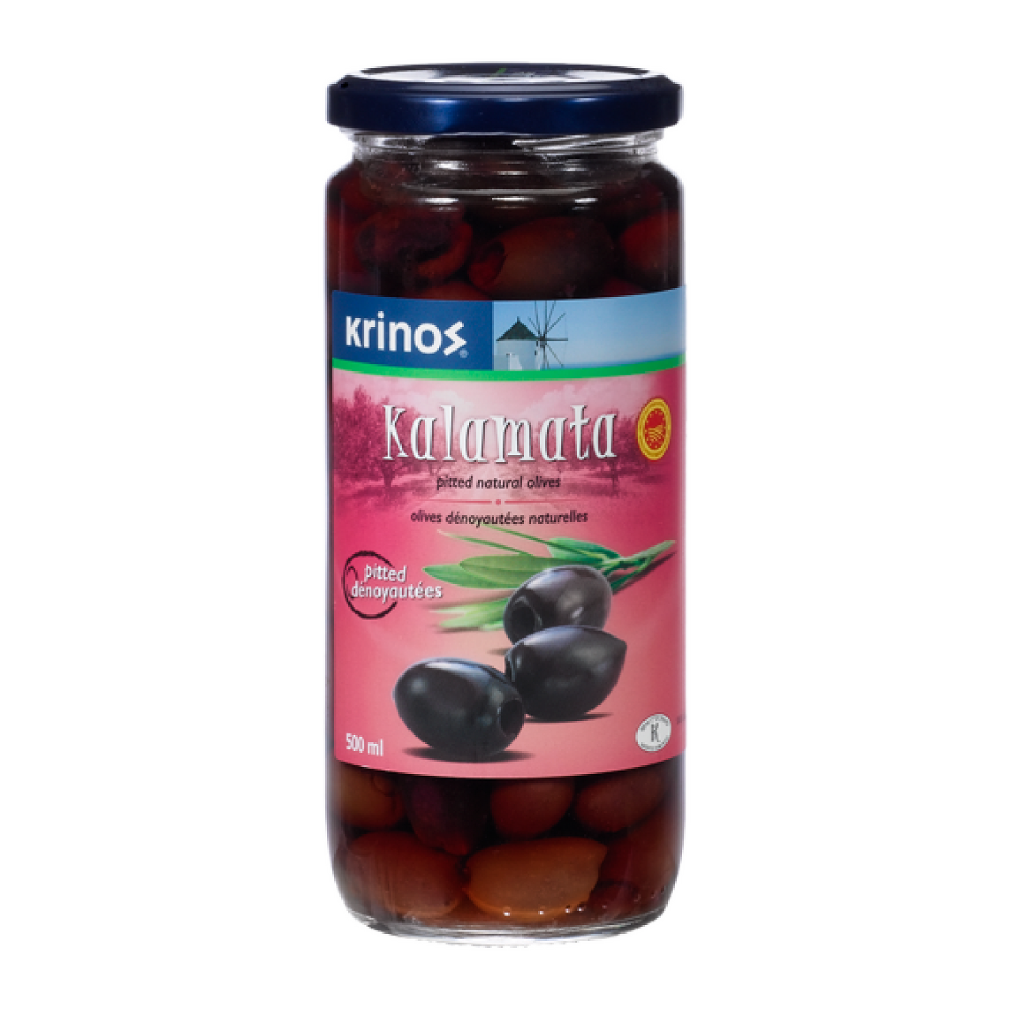 Krinos Kalamata Olives pitted 500ml