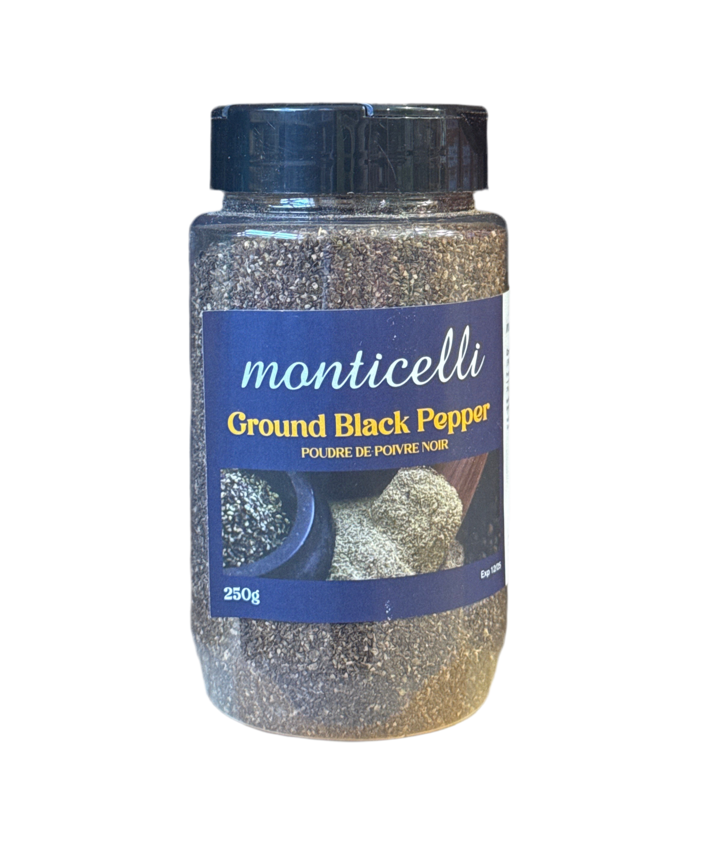 Monticelli Ground Black Peppers 250g