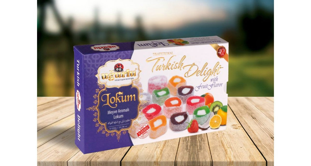 Ugurlu Turkish Delight with Mixed Fruit Flavor 350g