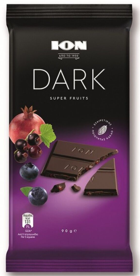 Ion Dark Chocolate Super Fruits 90g