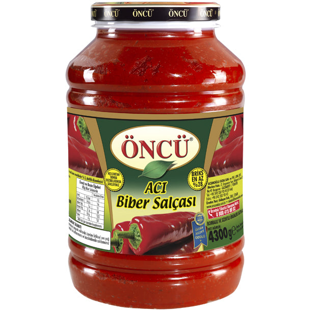 Oncu Pepper Paste Hot 4300g