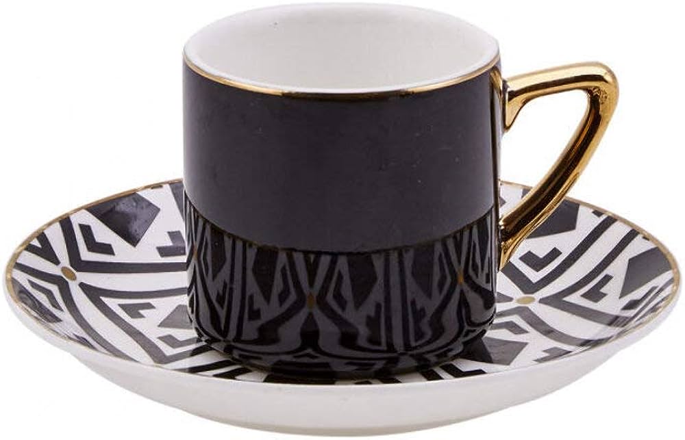 Karaca Monochrome Turkish Coffee Espresso Set for 4 people