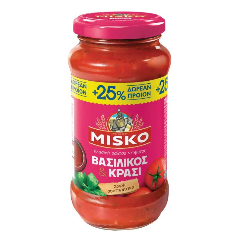 Misko Sauce with basil and thyme 500g