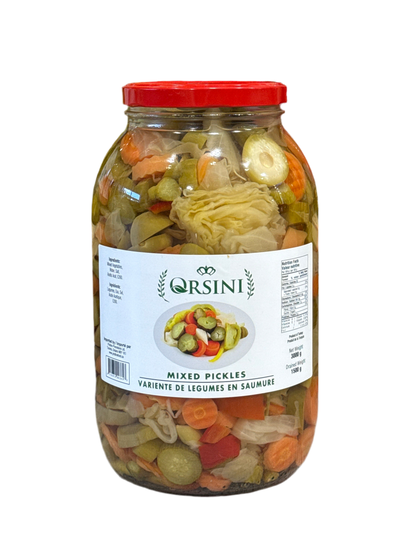 Orsini Mixed Pickles 3kg