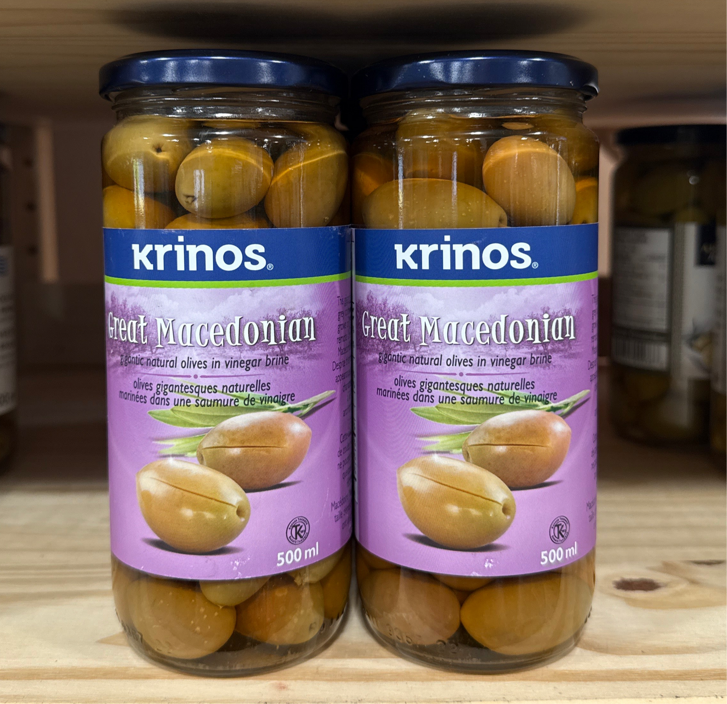 Krinos Great Macedonian Olives 500ml