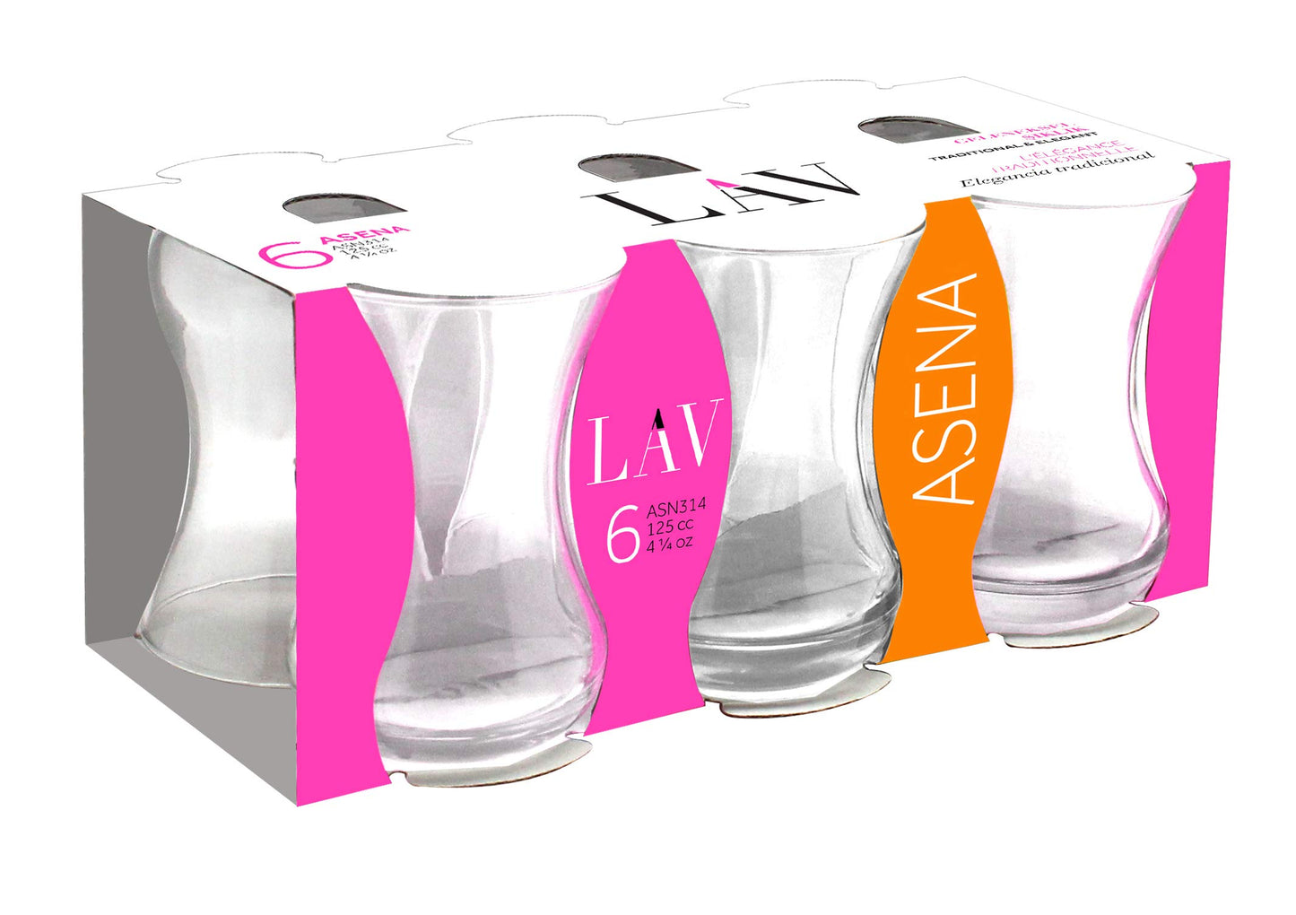 Lav Tea Glasses Asena 6pieces