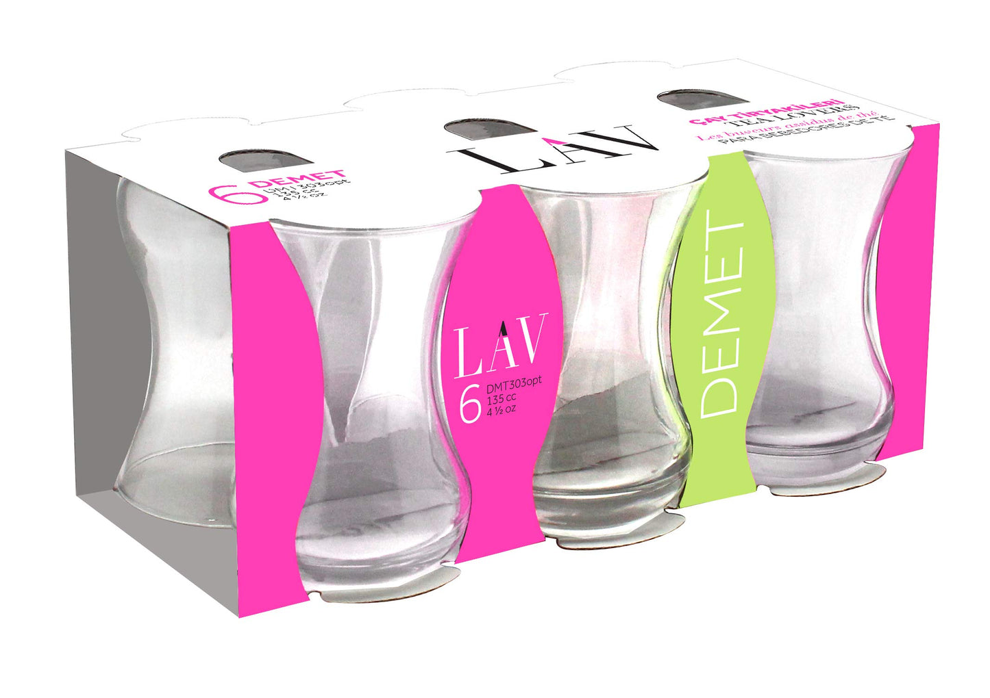 Demet Lav Tea Glasses
