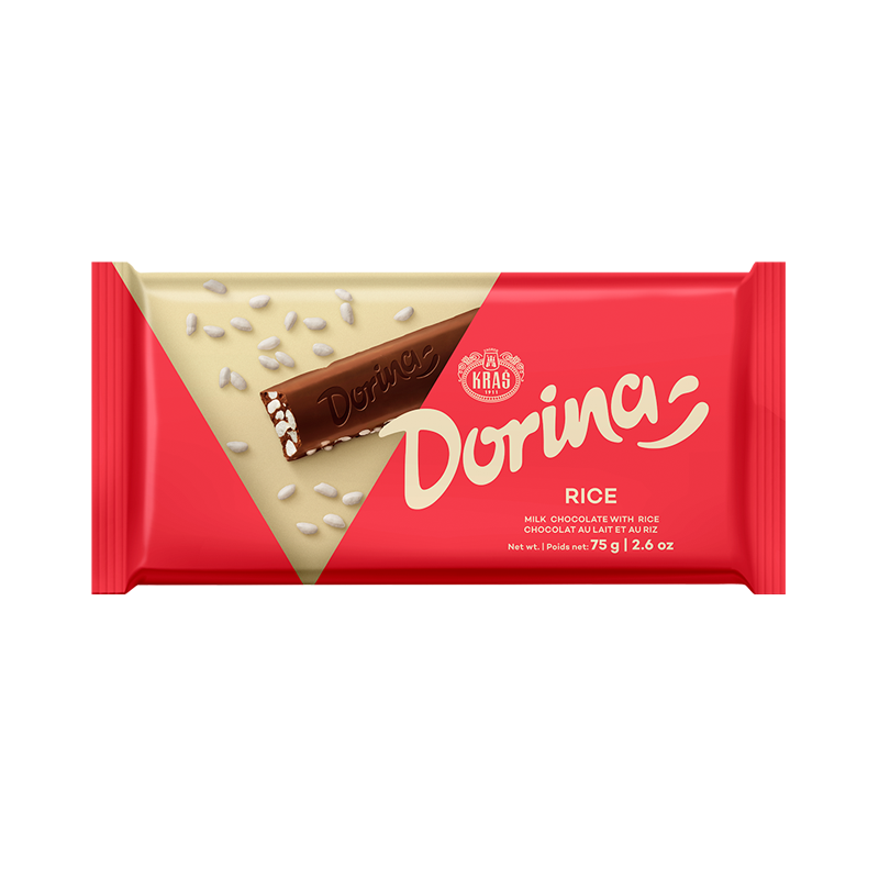 Kras Dorina Chocolate Bar with rice 75g