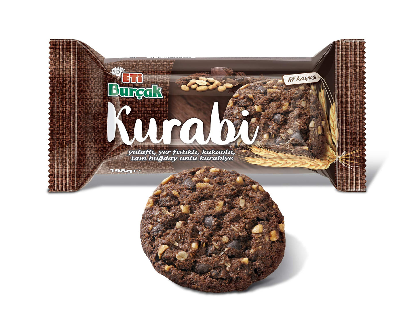 Eti Burcak Kurabi Whole Wheat Cookies 198g