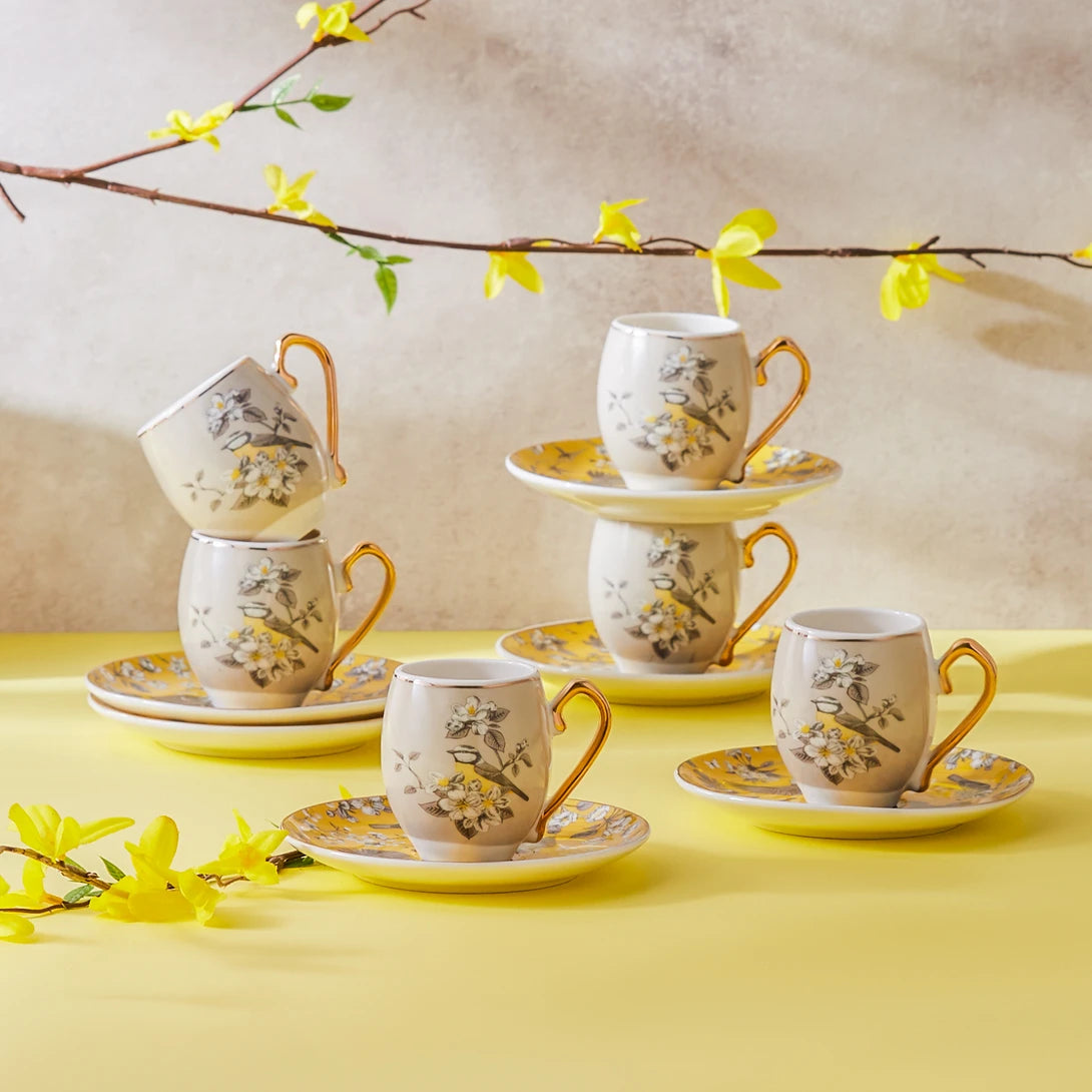 Karaca Efteni Turkish Coffee Espresso Set for 6 people