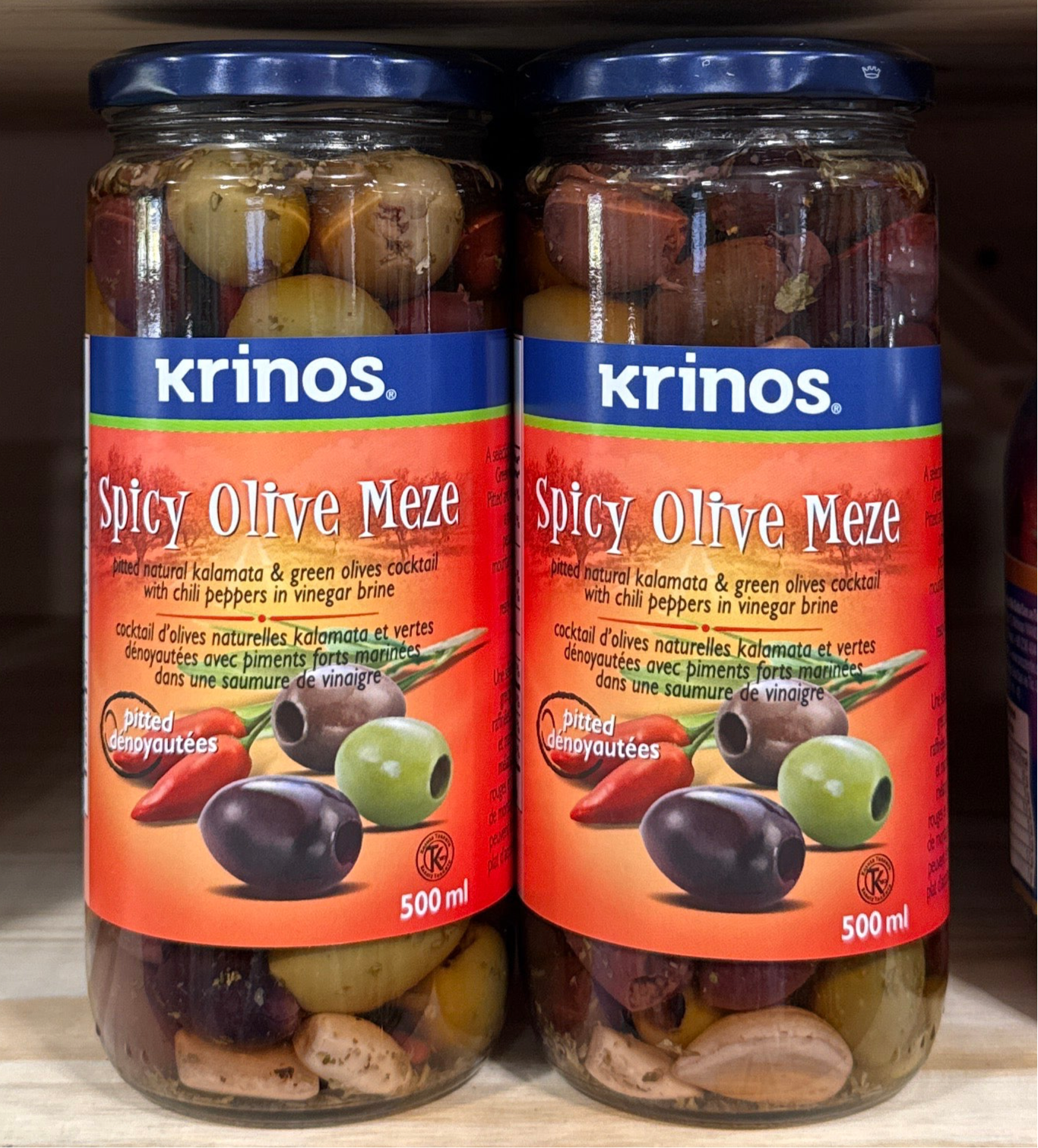 Krinos Spicy Olive Meze pitted 500ml