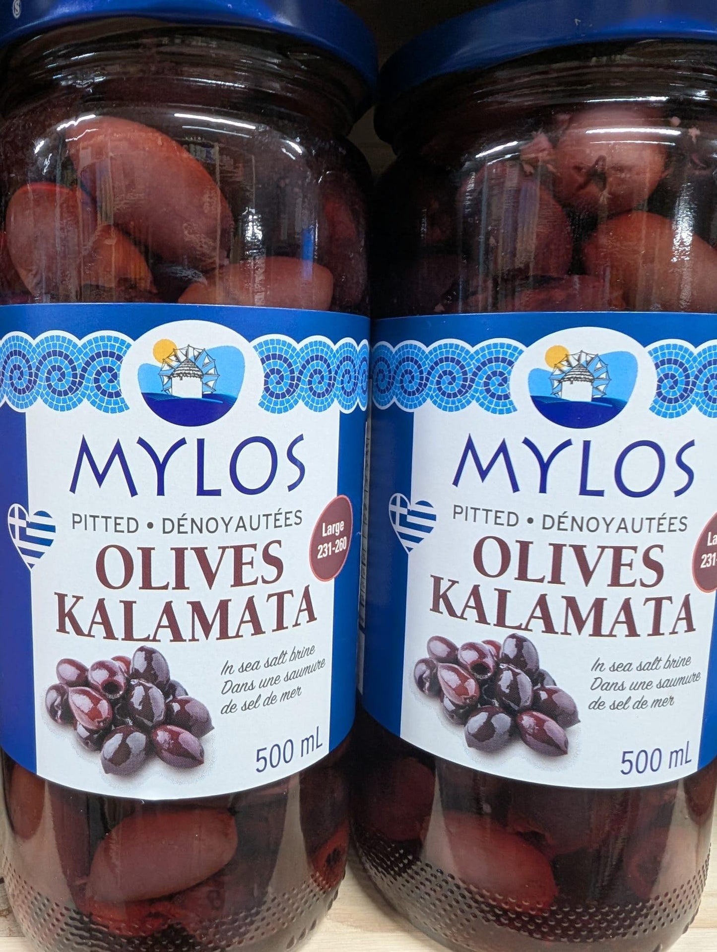 Mylos Kalamata Olives pitted 500ml