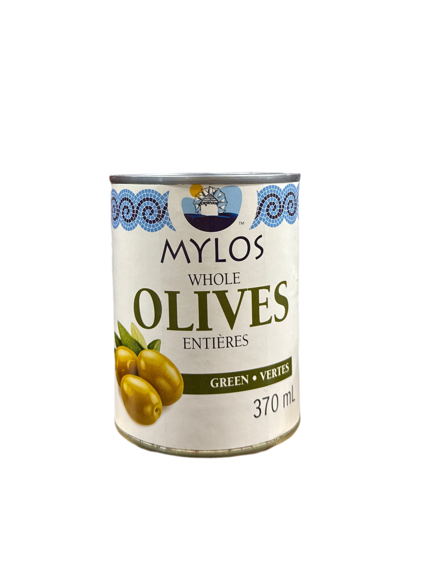 Mylos Whole Green Olives 370ml