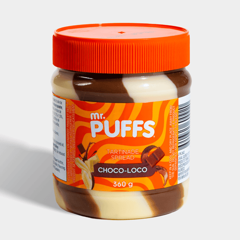 Mr Puffs Hazelnut Cocoa White Chocolate Spread 360g