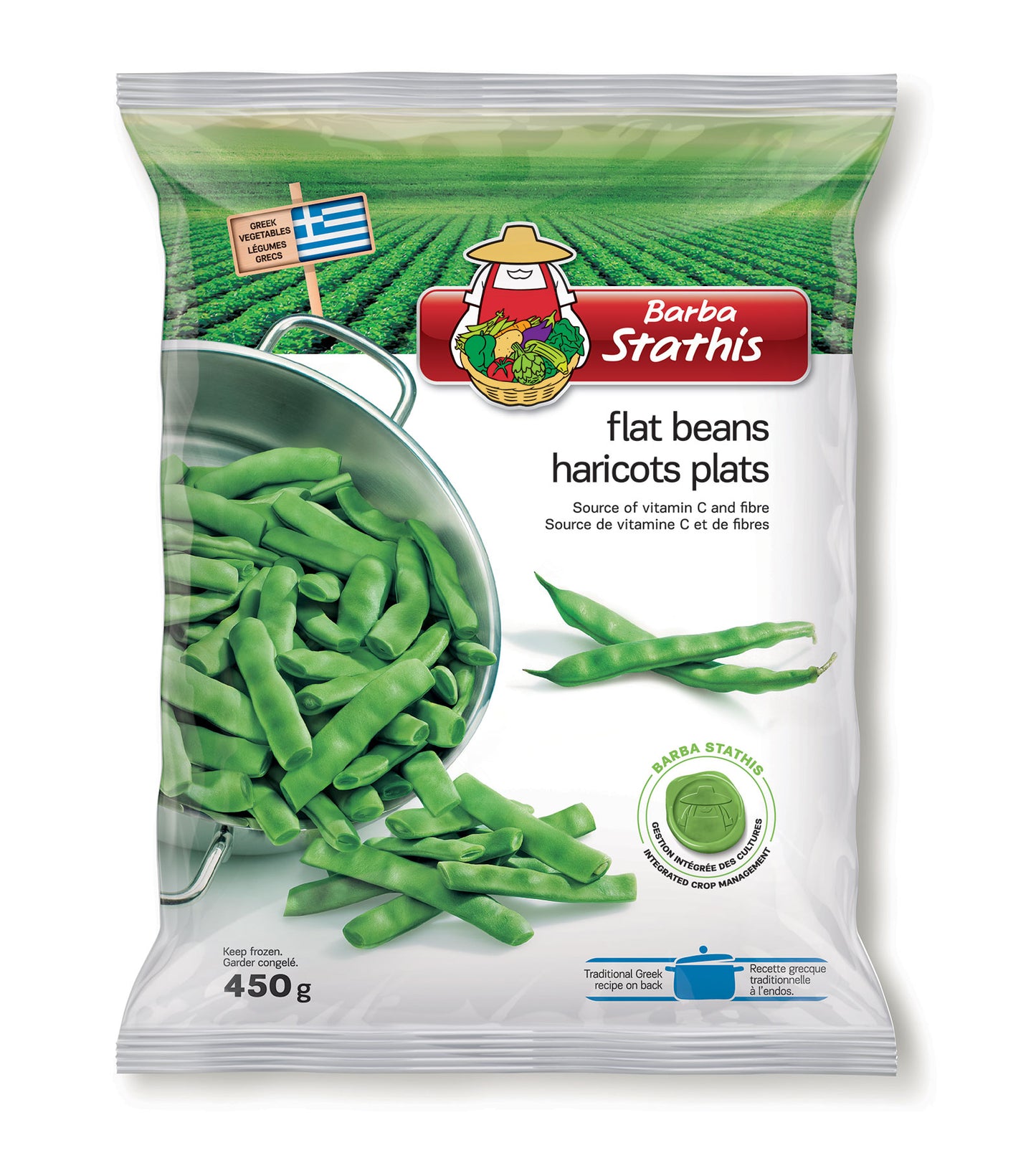 Barba Stathis Flat Green Beans 450g