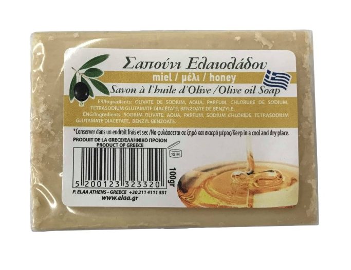 Elaa Honey Olive Oil Soap Bar 100g