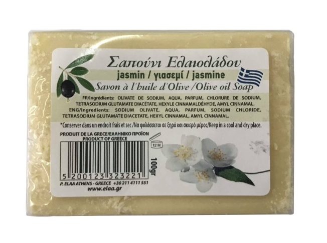 Elaa Jasmine Olive Oil Soap Bar 100g