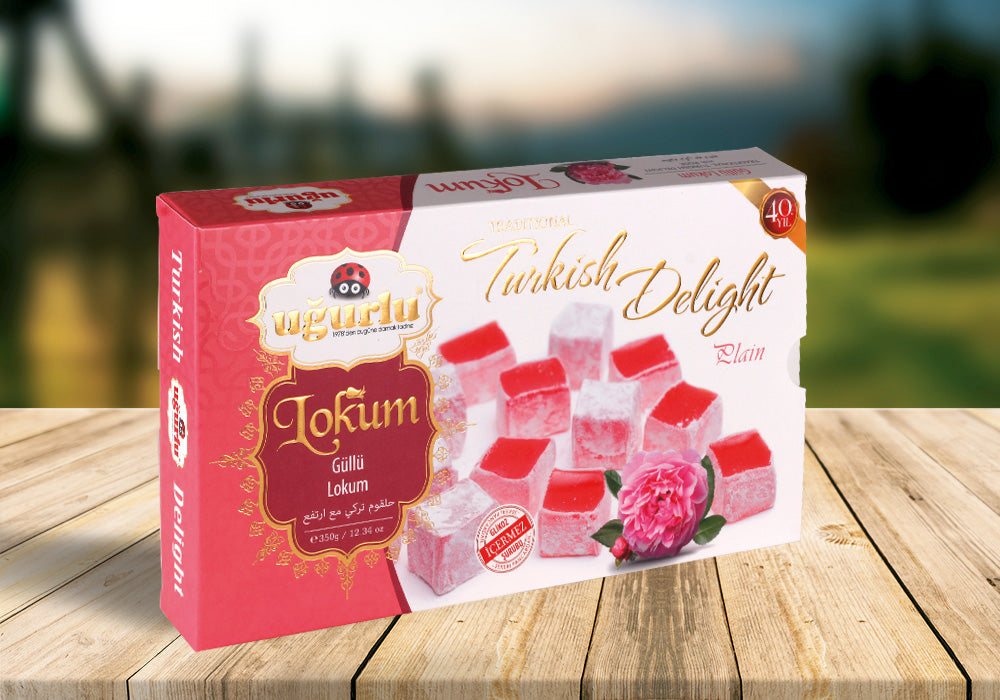 Ugurlu Turkish Delight with Rose flavor 350g