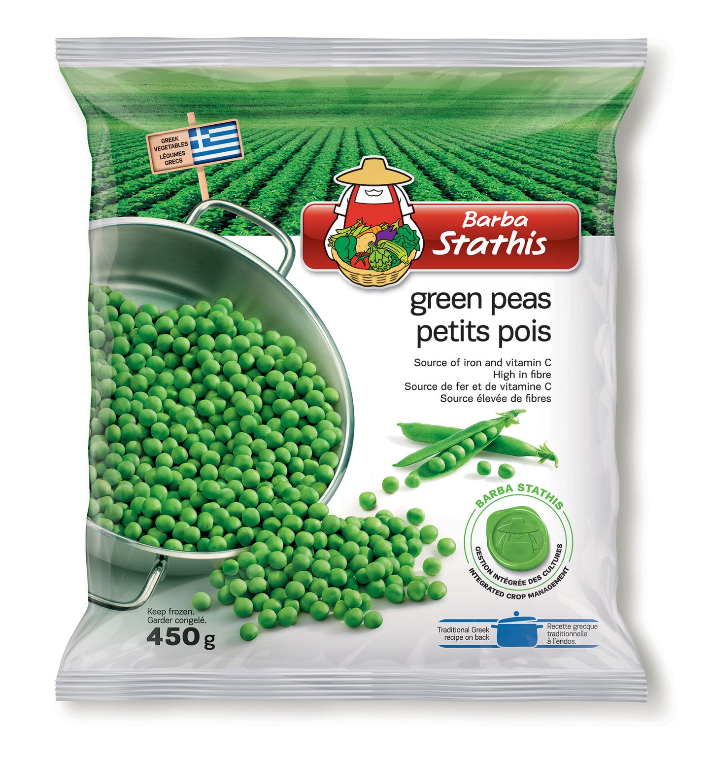 Barba Stathis Green Peas 450g