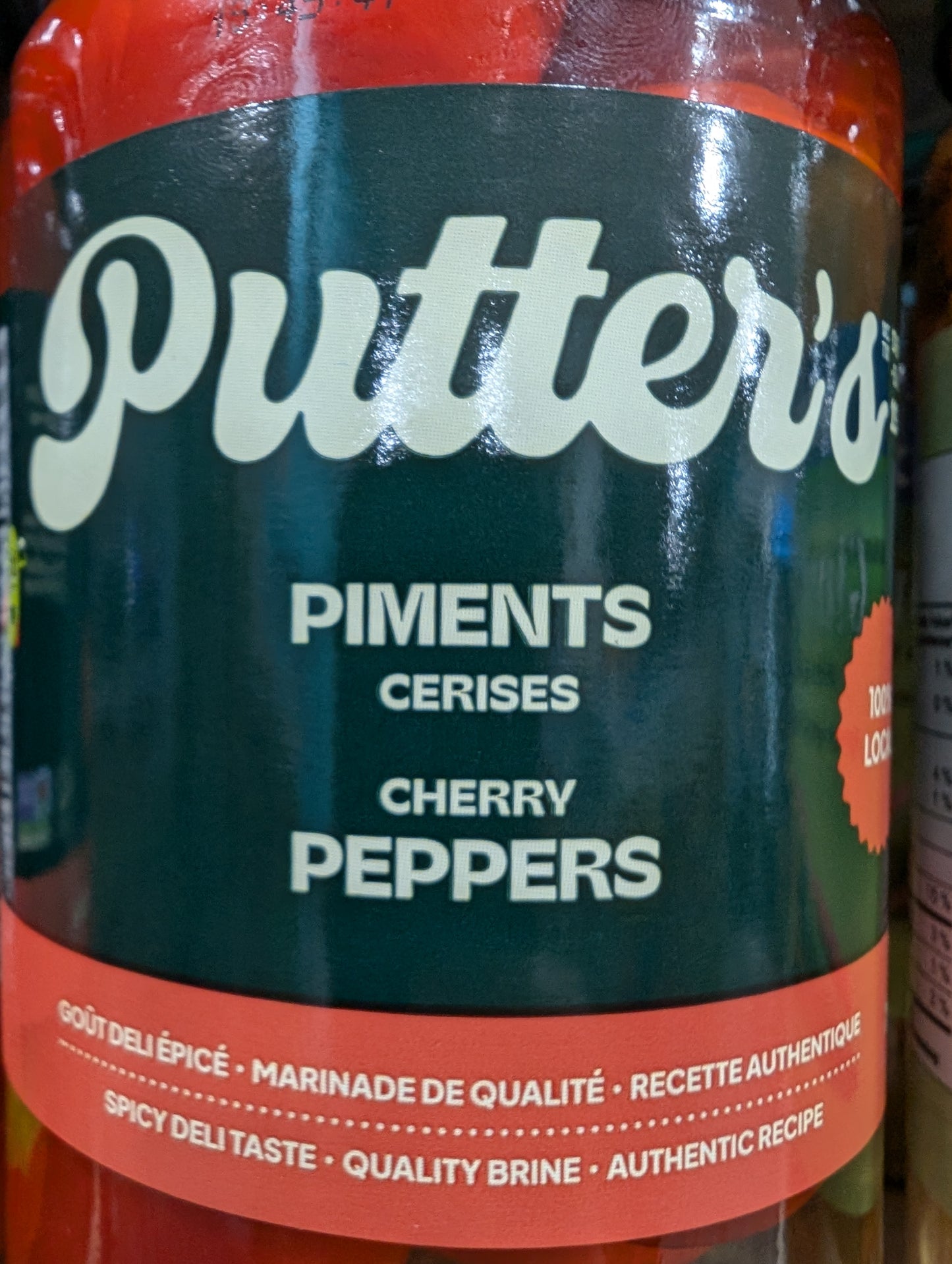 Putters Pickled Cherry Peppers whole 750ml