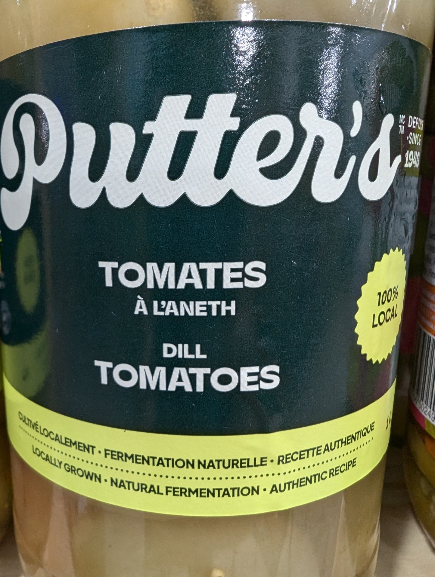 Putters Pickled Dill Tomatoes whole 1L