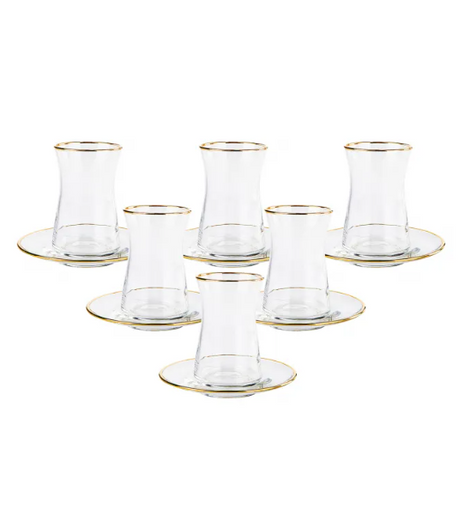 Karaca Lace 6 people Tea Set