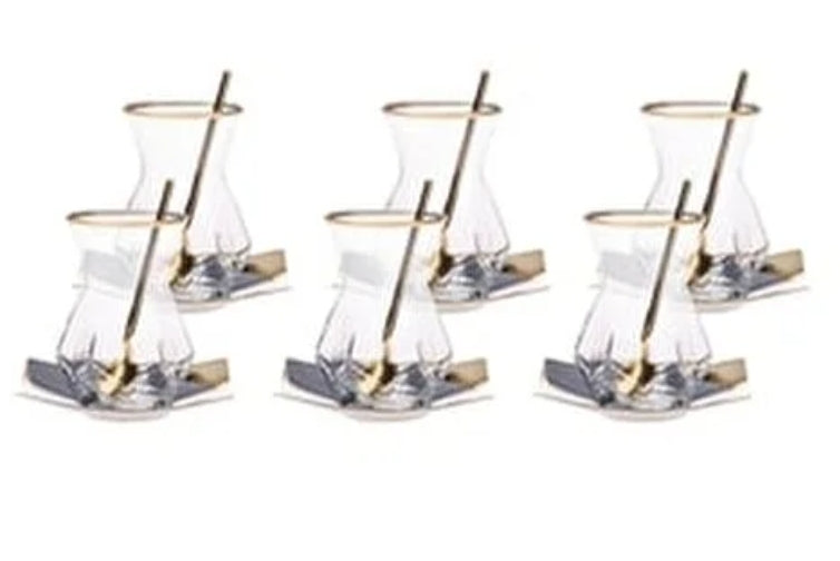 Karaca Gold Diamond 18 piece Tea Set