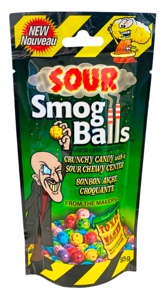 Sour Smog Balls crunchy candy 85g