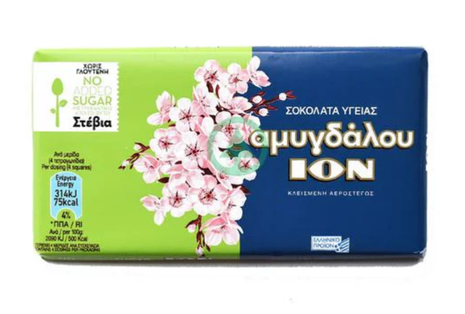 Ion Dark Chocolate with almond sugar free 60g