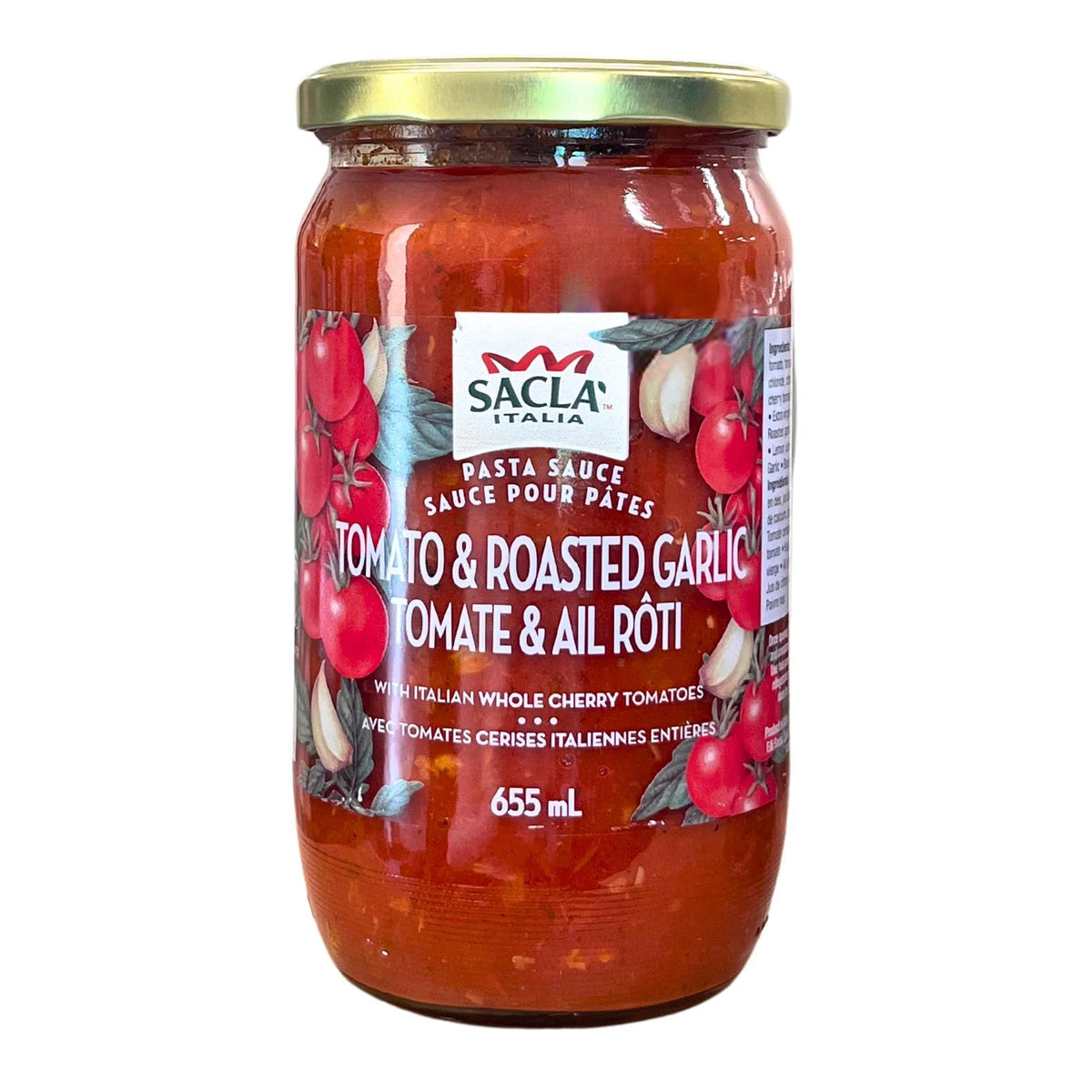 Sacla Italia Tomato&Roasted Garlic Pasta Sauce 655ml
