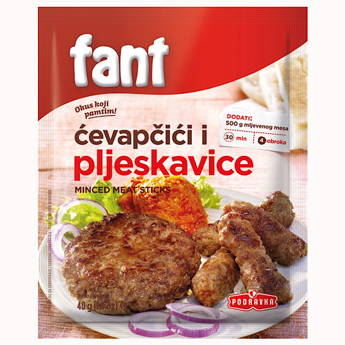 Podravka Fant Hamburger Chevapi Minced Meat Sticks 40g