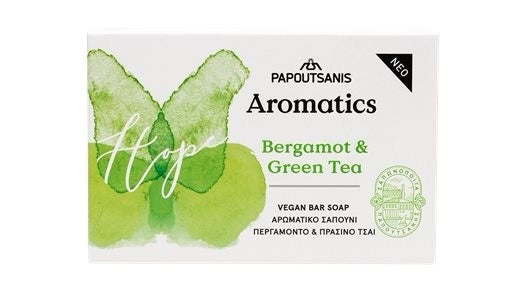 Papoutsanis Aromatics Bergamot&Green Tea Perfumed Soap Bar 100g
