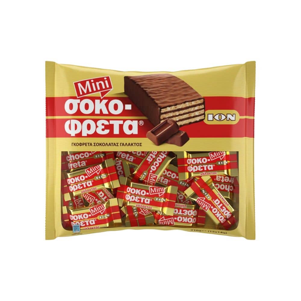 Ion Sokofreta Milk Chocolate Wafer mini 210g