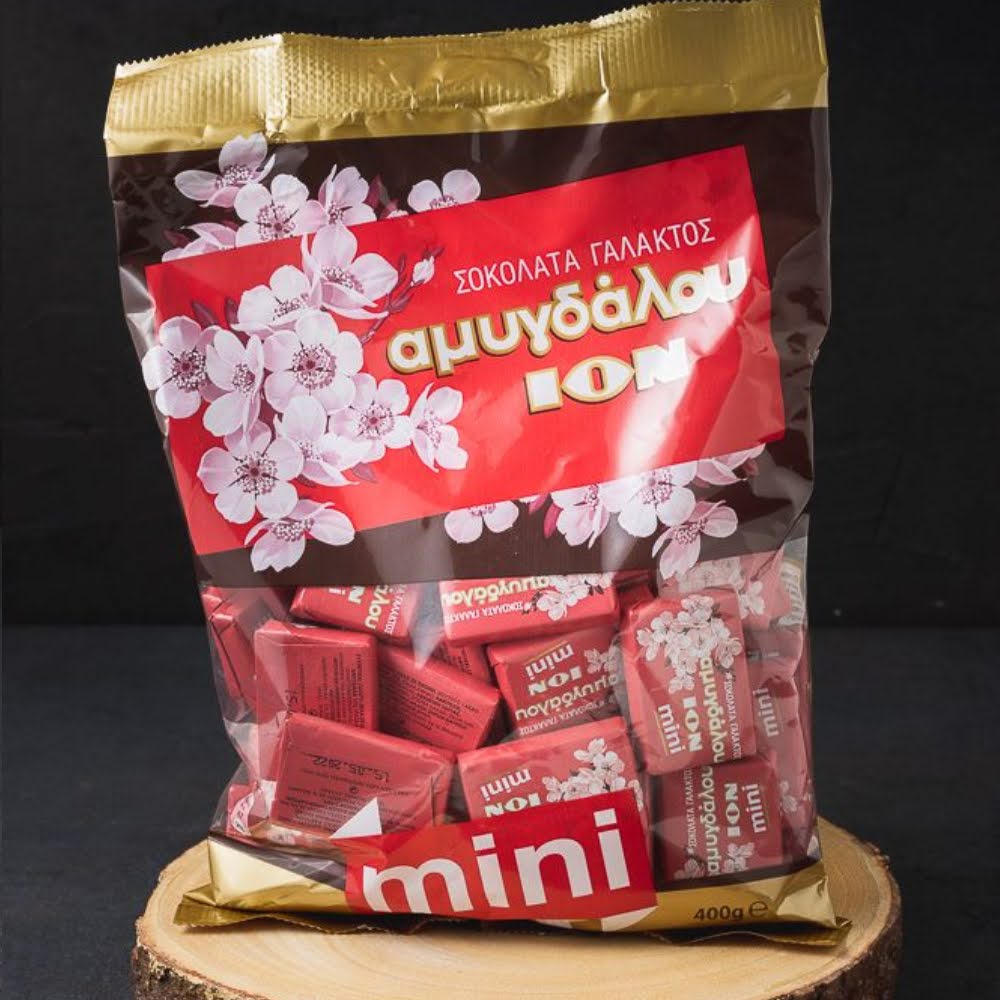 Ion Milk Chocolate with almonds mini 400g