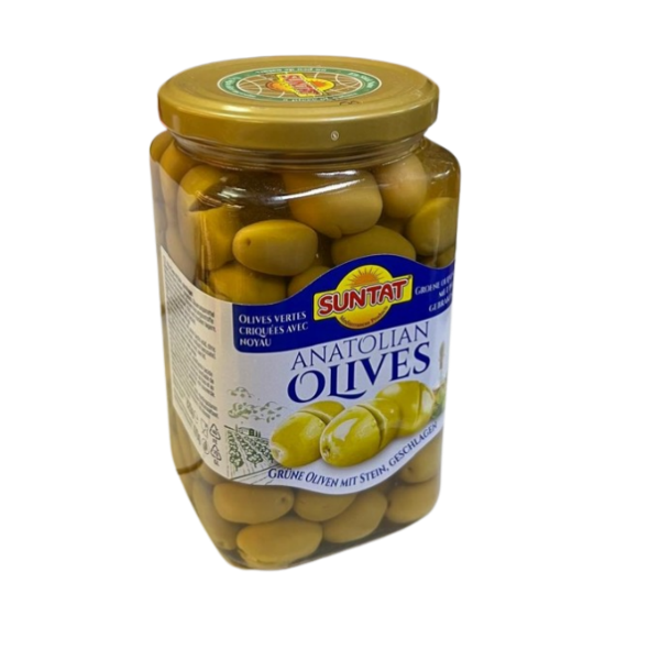 Suntat Cracked Green Olives 820g