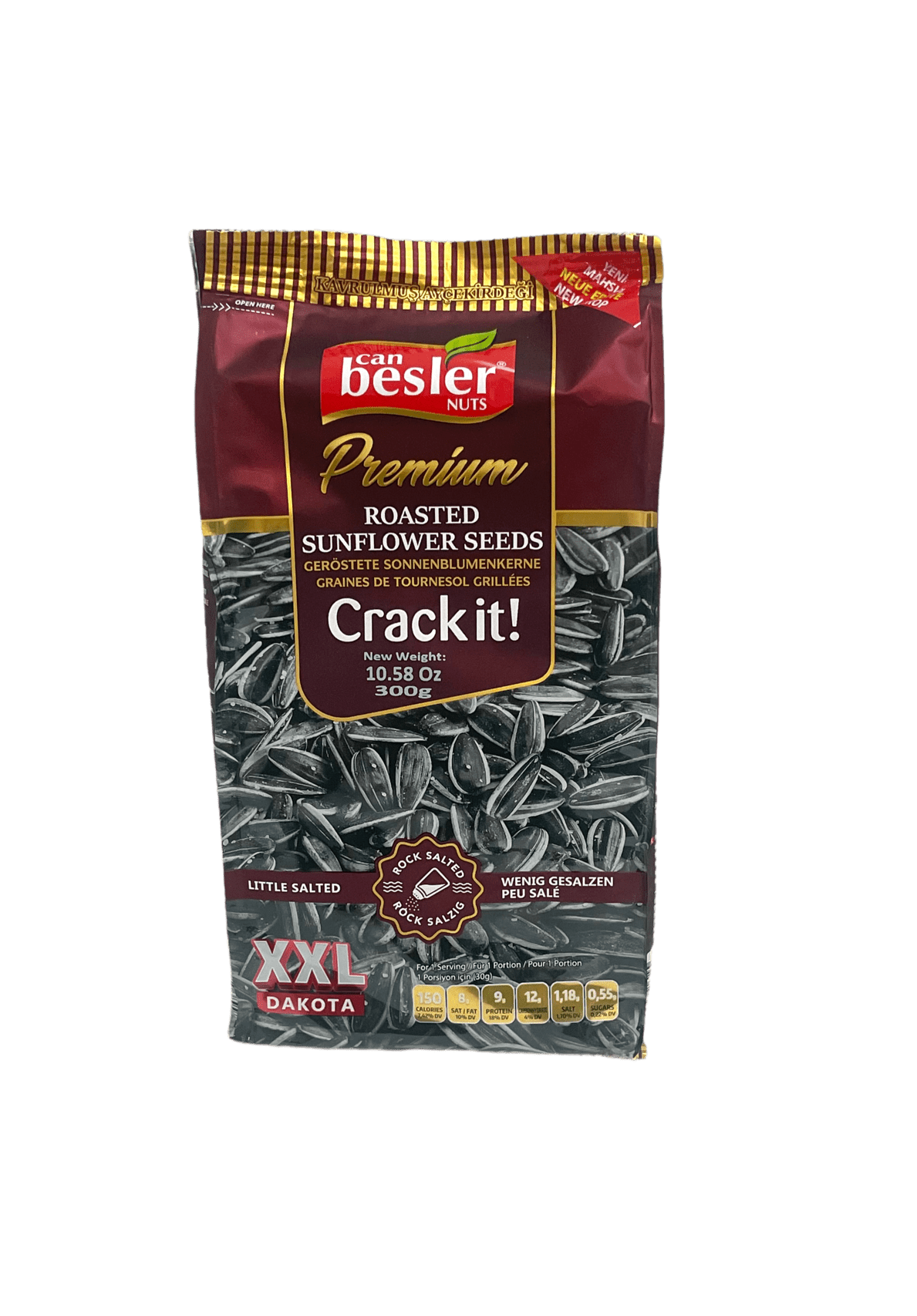 Canbesler Roasted Black XXL Sunflower Seeds Little Salted