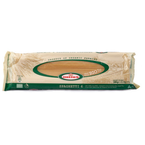 Helios Organic Whole Wheat Spaghetti No6 500g
