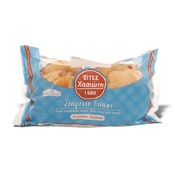 Chasiotis Greek Wheat Pita Bread mini 10 pieces