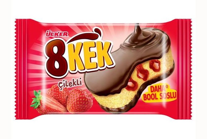 Ulker 8kek Cake chocolate&strawberry 55g
