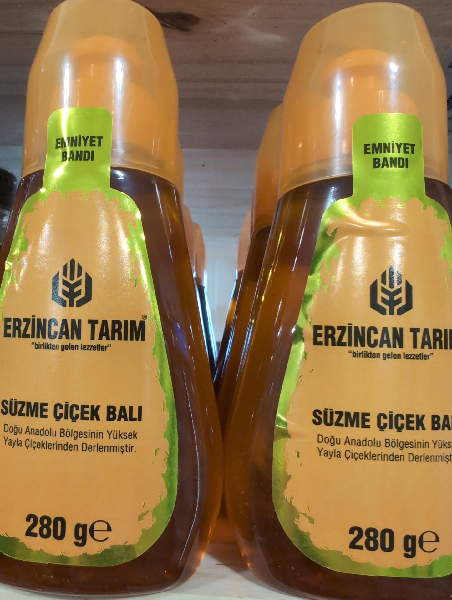 Erzincan Tarım Honey in Squeeze Bottles 280g