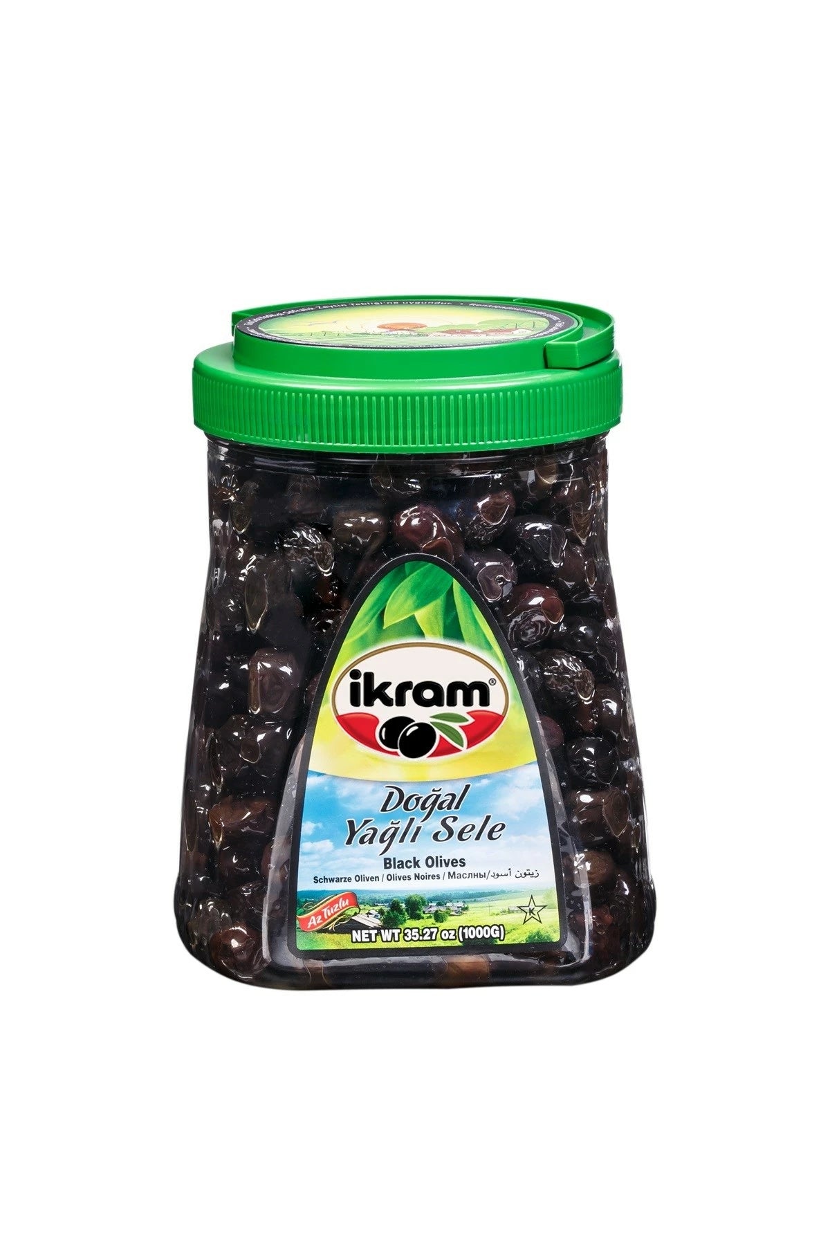 Ikram Natural Black olives Yagli Sele 700g