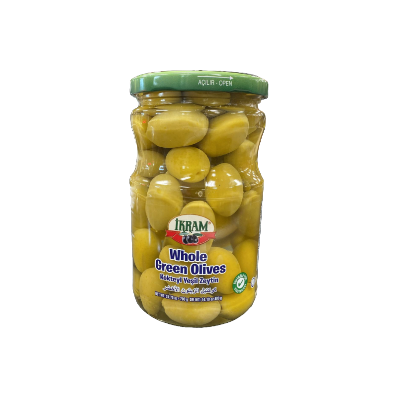 Ikram Whole Green Olives 700g