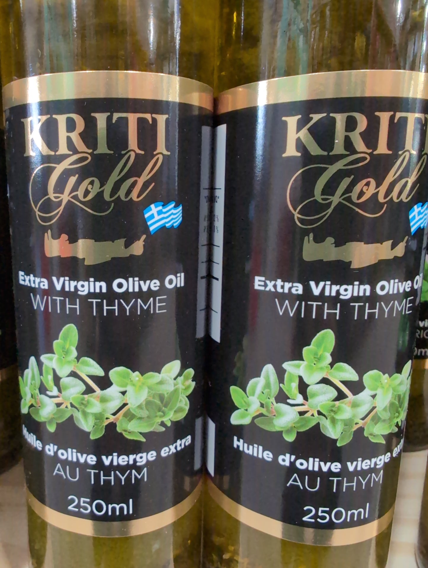 Kriti Gold Extra Virgin Olive Oil with thyme 250ml