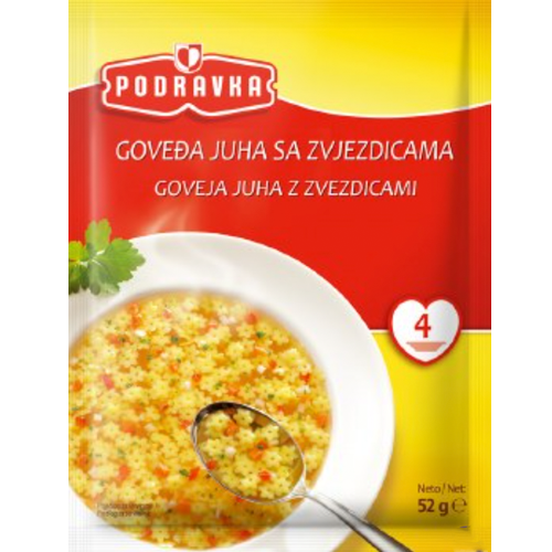 Podravka Vegetable soup with star pasta 52g